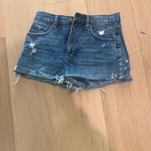 Pistola Blue Distressed Jean Shorts